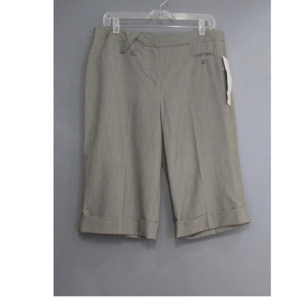NEW Larry Levine City Shorts Cool Gray Size 12